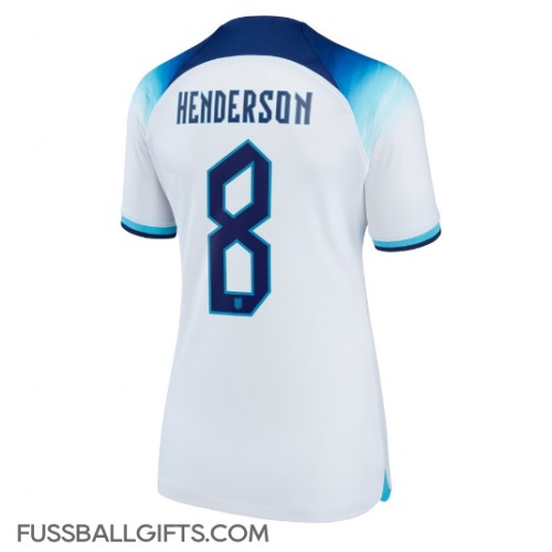 England Jordan Henderson #8 Fußballbekleidung Heimtrikot Damen WM 2022 Kurzarm